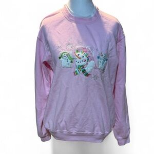 Pink Snowman Sweater